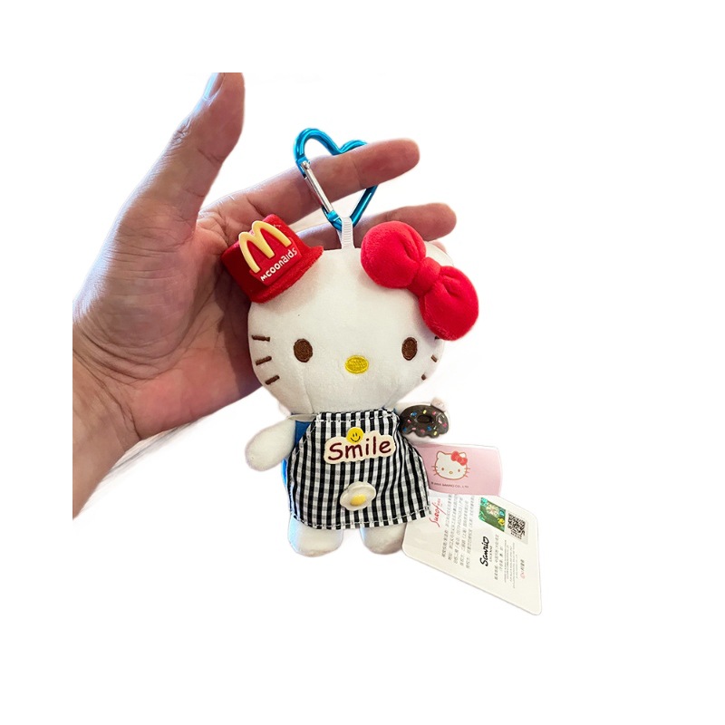 Cute hellokitty small pendant, genuine Hello kitty keychain hanging decoration, chef's hat outfit, kt cat plush Item Picture