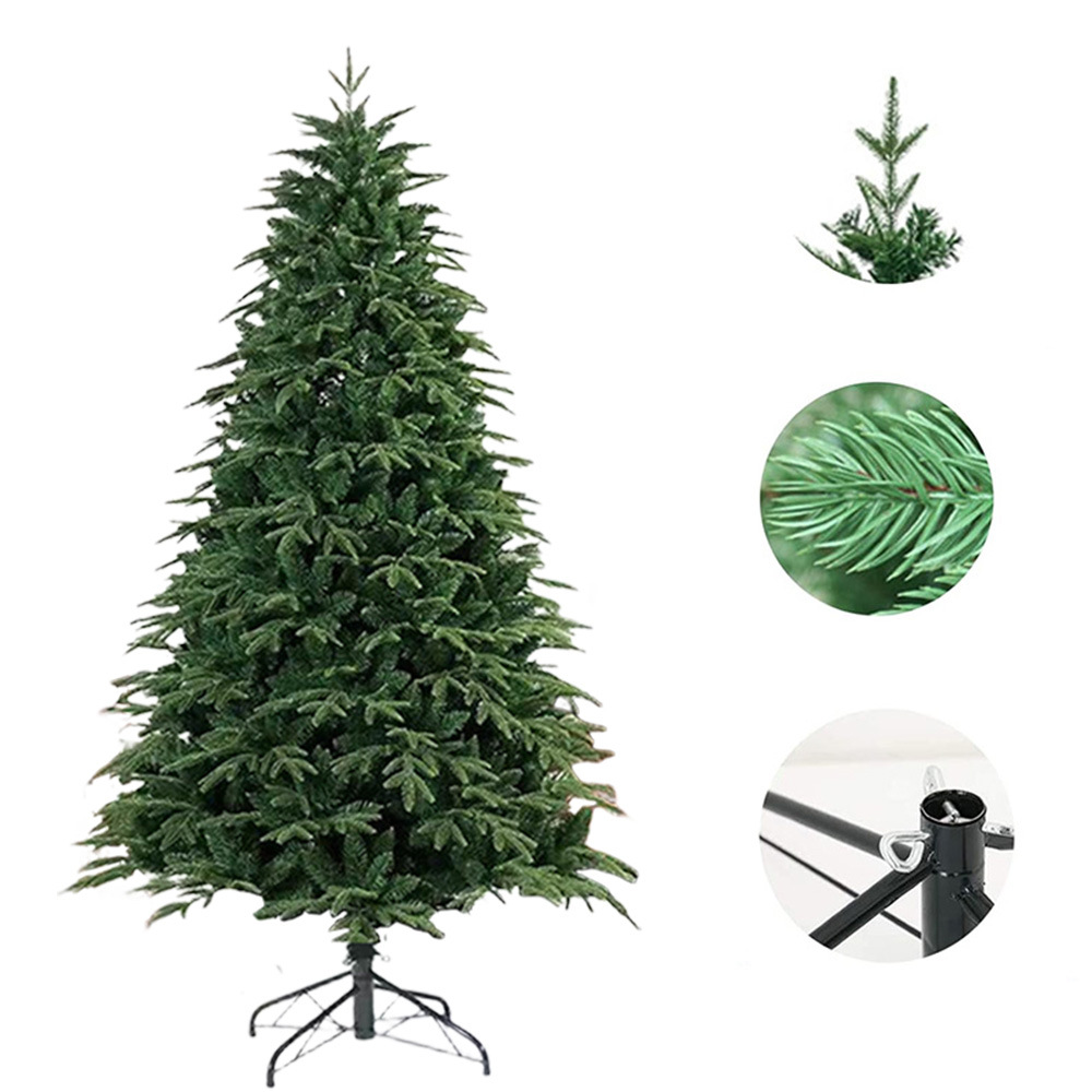 Amazon cross-border crypto Christmas tree PE mixed PVC artificial tree Christmas decoration wholesale in stock for the festival details Picture