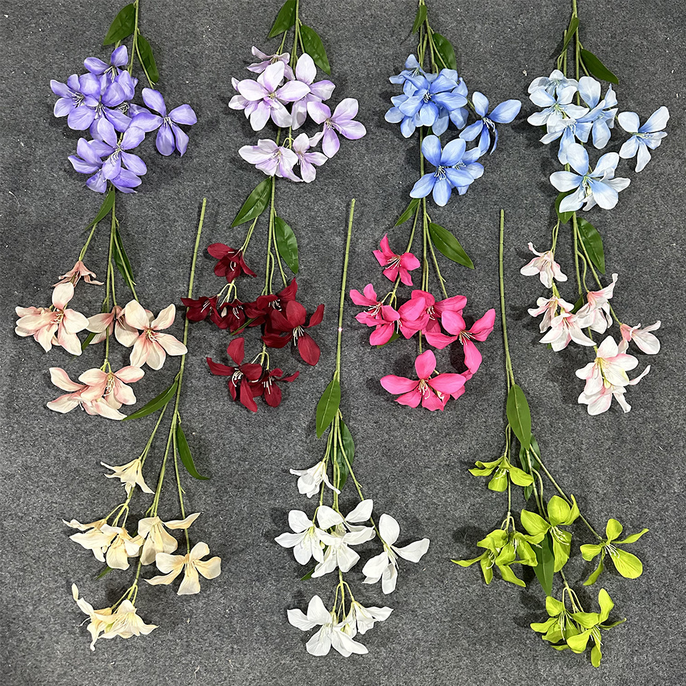 仿真火焰蓝假花束婚庆用花高级感人造绢花成品摆件客厅装饰花批发产品图