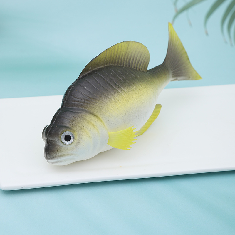 鱼模型热带鱼金鲳鱼鲤鱼鲫鱼小金鱼海洋动物装饰道具早教道垒德株