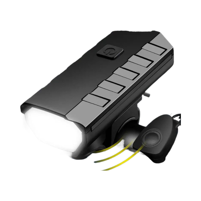 Bicycle light, solar horn, integrated headlight, mountain road bike, waterproof night ride, super bright flashlight, lighting lamp