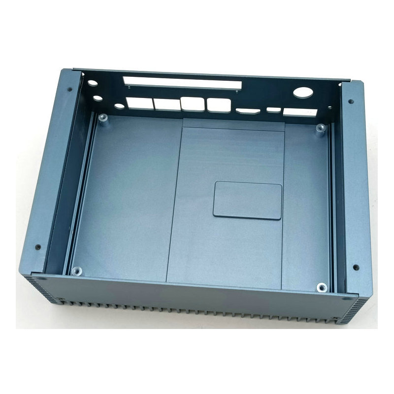 Fanless computer mainframe aluminum shell custom CNC processing industrial equipment controller aluminum profile shell chassis Specification drawing