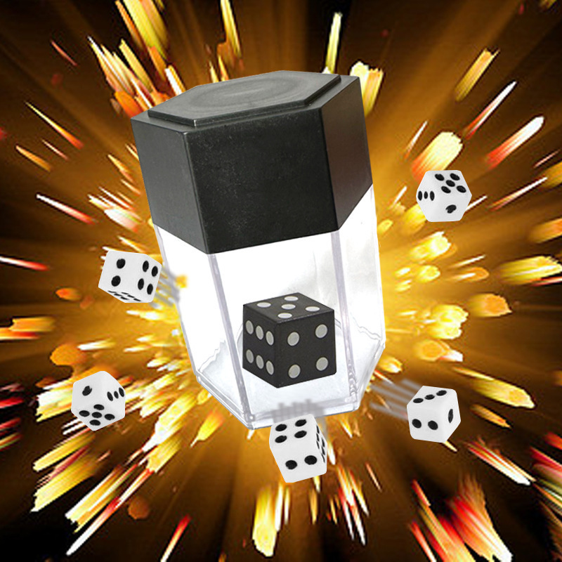 Cross-border magic explosion dice novel and unique toy for adults to come and go without a trace purple pull-out box adult magic props details Picture
