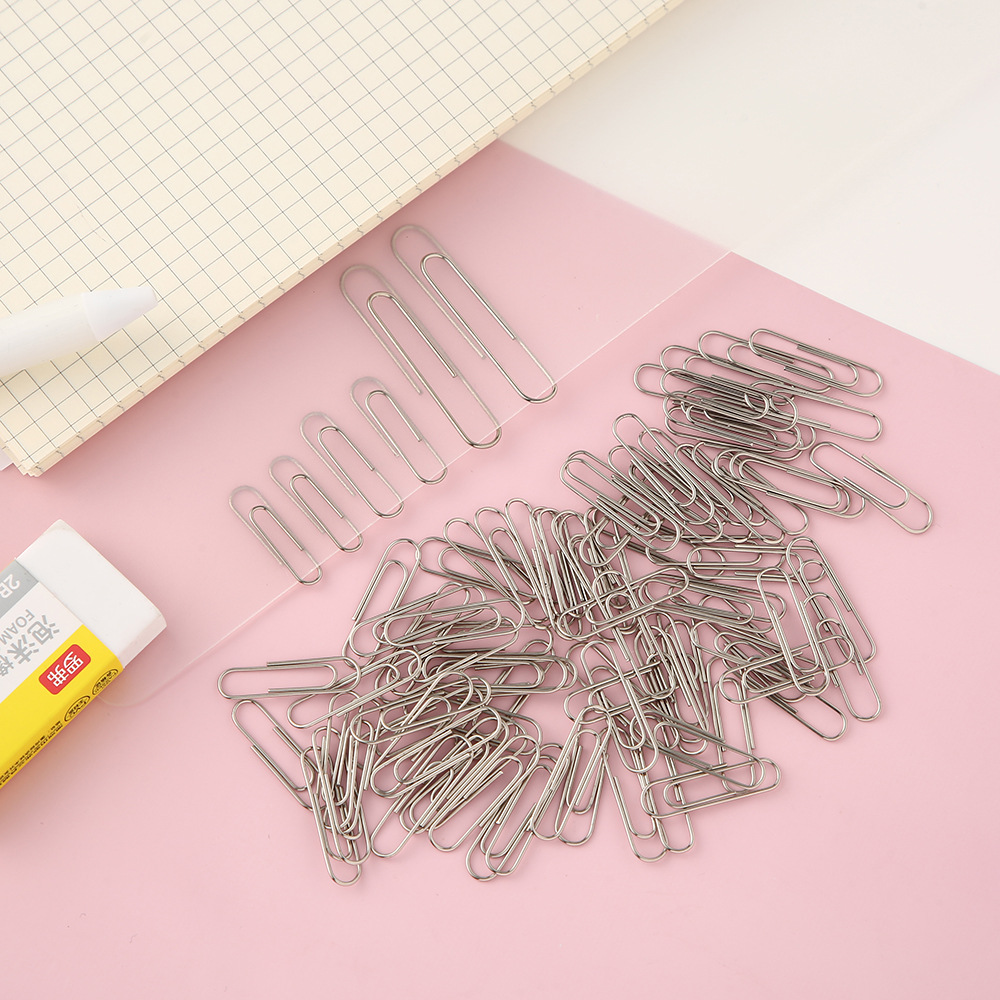 28mm不锈钢回形针工厂可定制办公室文件资料整理别针现货批发