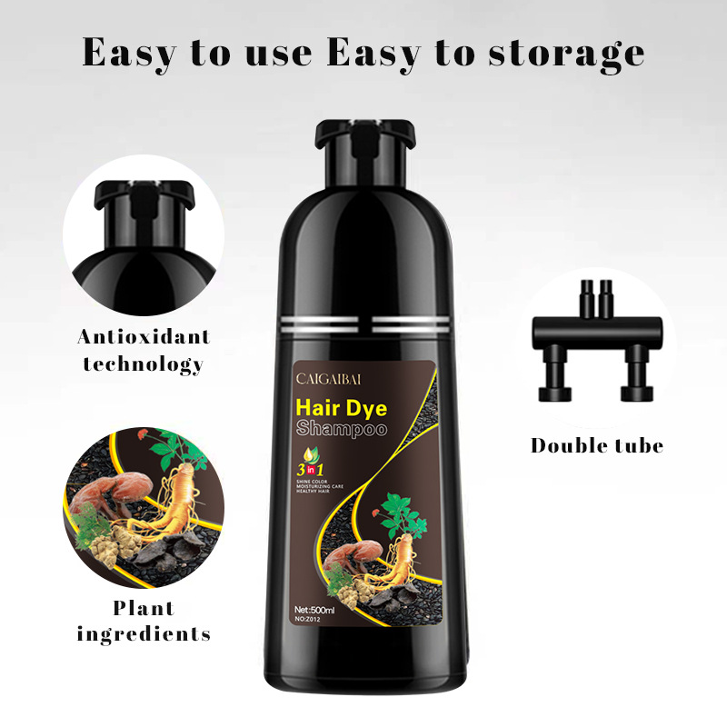 Cross-border exclusive supply of black plant extract hair dye cap White hair dye cream. Just wash it and it will turn black. Factory direct supply to FDA Specification image