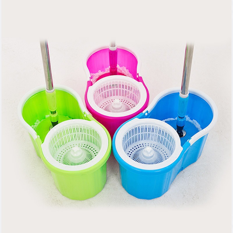Household lazy person's hand-washing and hand-pressing mop bucket, 8-shaped bucket, spin-drying mop bucket, dual-drive living room rotating mop Application Scenario