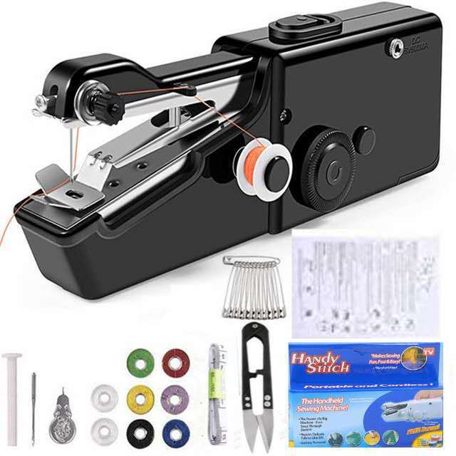 Foreign Trade 101 Portable Manual Mini Household Sewing Machine, Simple sewing for shirts, pocket-sized handheld sewing machine details Picture