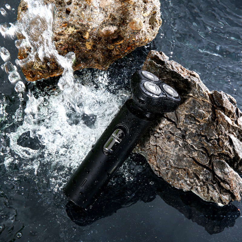 Wholesale Of Cross-Border Electric Shavers, Men's Razors, Rechargeable Three-Head Full-Body Washable Beard Razors Application Scenario