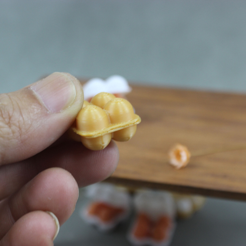 Dollhouse Miniature food toys 1:12 point model life setting Egg preservation box Egg tray Specification image