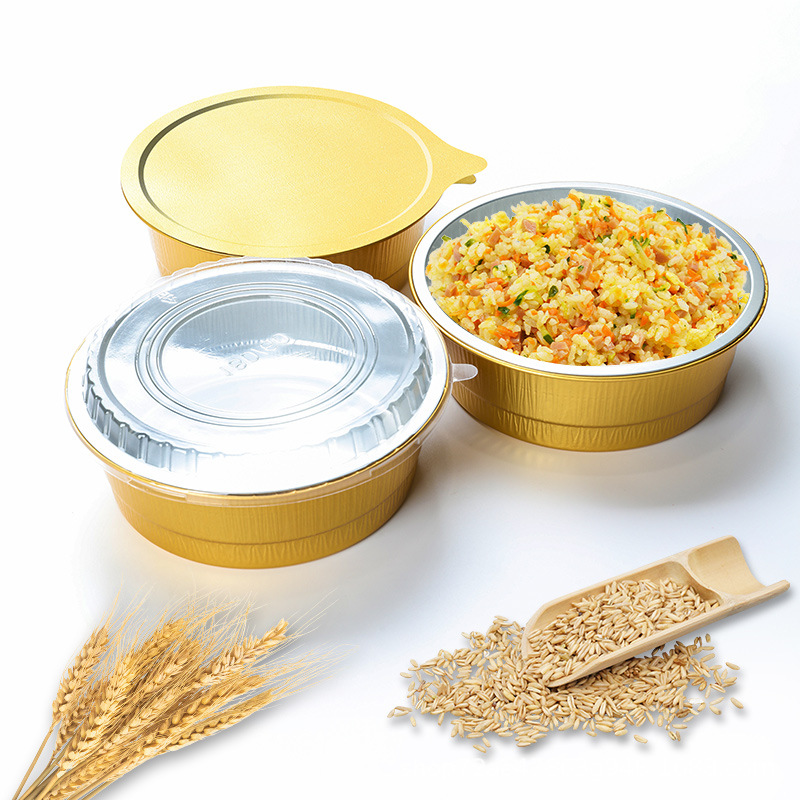 开宝1370ml一次性餐盒膜盖外卖锡纸打包盒带pp盖多规格外卖专用产品图