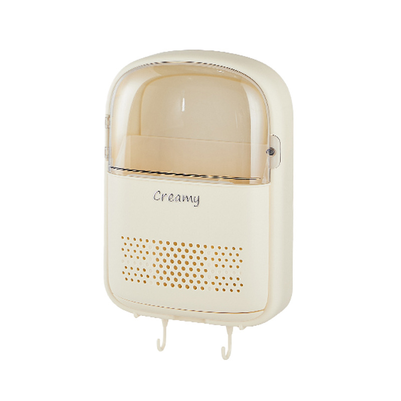 New chopstick holder storage rack, household wall-mounted chopstick basket, kitchen 筷笼 moisture-proof spoon with lid, draining water storage box Item Picture