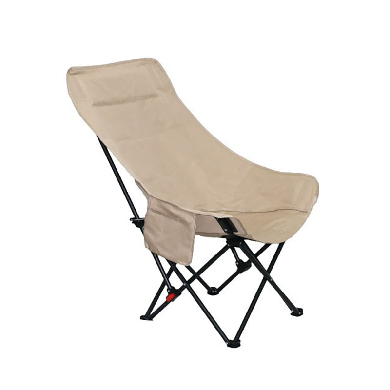 Outdoor camping folding chair, portable barbecue stand table and chair set, three-speed adjustable moon chair, high back for reclining Item Picture