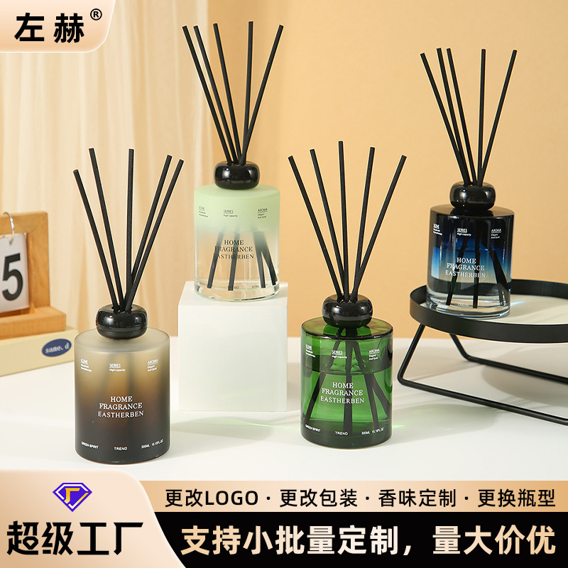 زجاجة كبيرة للعلاج بالروائح عديمة اللهب، غرفة نوم الفندق، ناشر منزلي، مرحاض، زيت أساسي لإزالة الروائح الكريهة من بخور الروطان، عطر يدوم طويلاً.