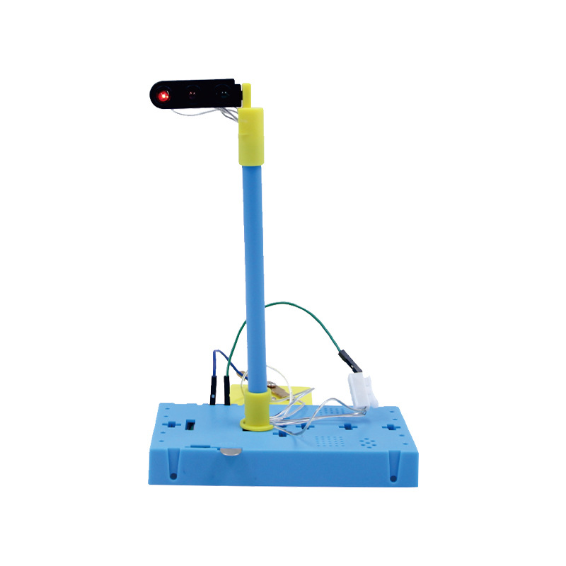 Hands-on and brain-stimulating primary school students DIY assemble signal lights, science experiment teaching AIDS, small technological creations, traffic lights and street lamps Item Picture