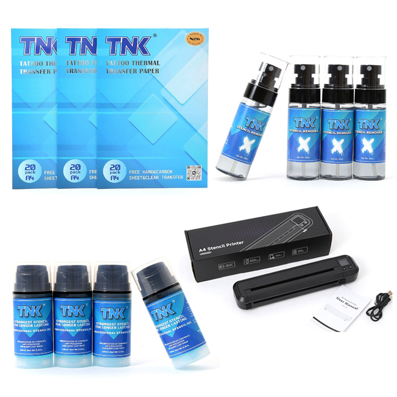 新款纹身器材套装纹身转印机热转印纸转印啫喱去除水纹身套装