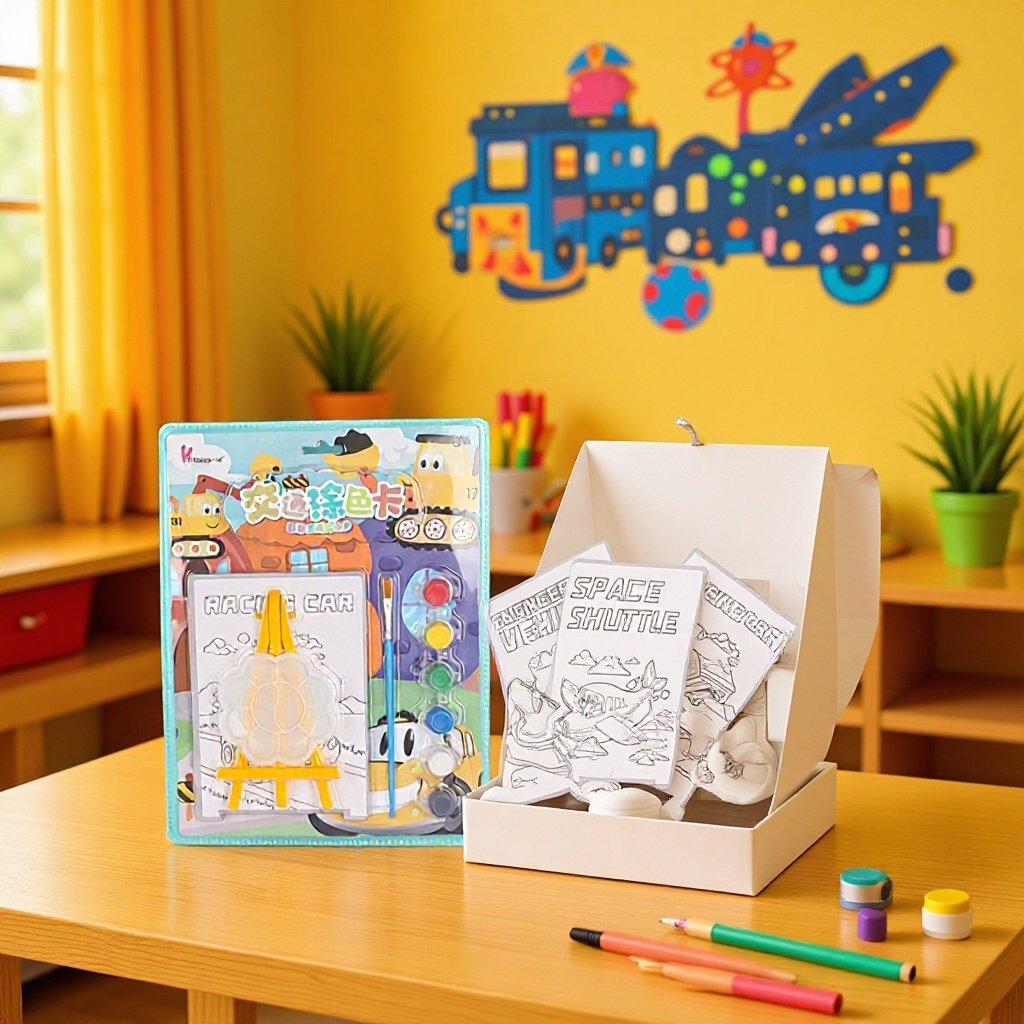 Cartoon Fun and creative coloring book for 4-6 years old children, diy cute pet animal recognition coloring book, hands-on coloring and drawing