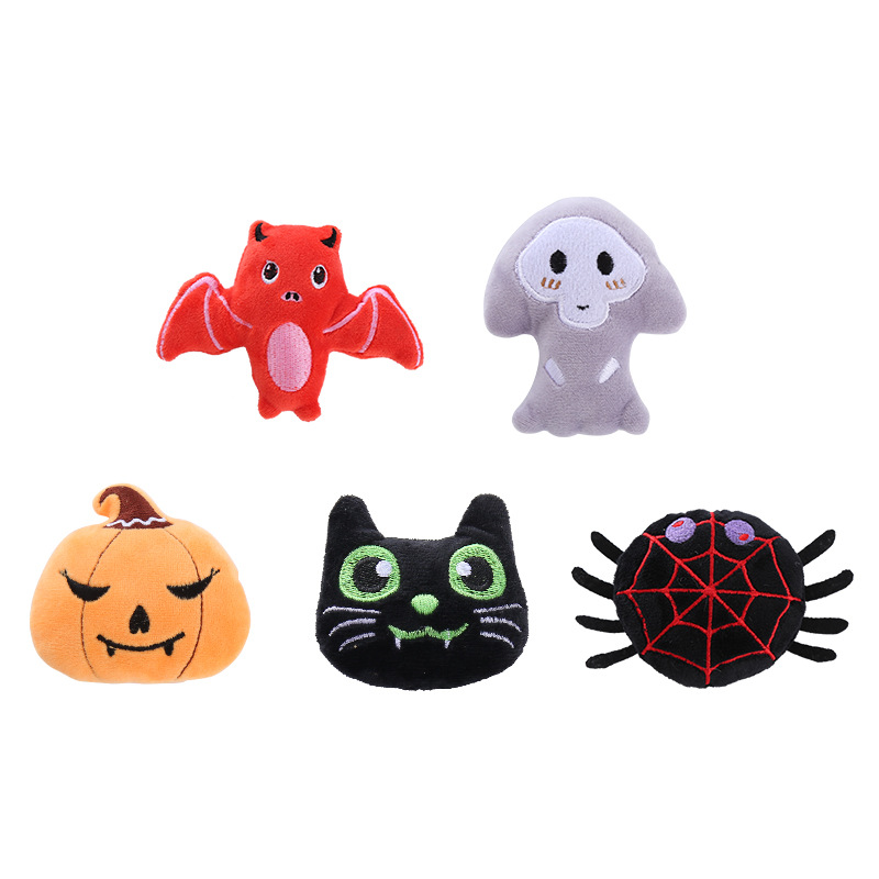 Wholesale pet supplies: Halloween pumpkin-shaped cat toys, catnip cat toys, teething cats, and durable cat toys Item Picture