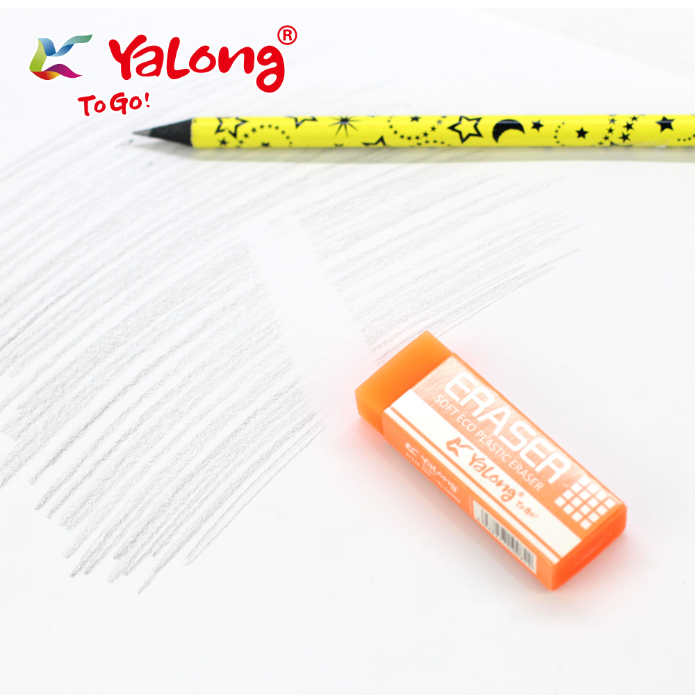 YALONG high-quality colored erasers TPR bright rubber school student supplies details Picture