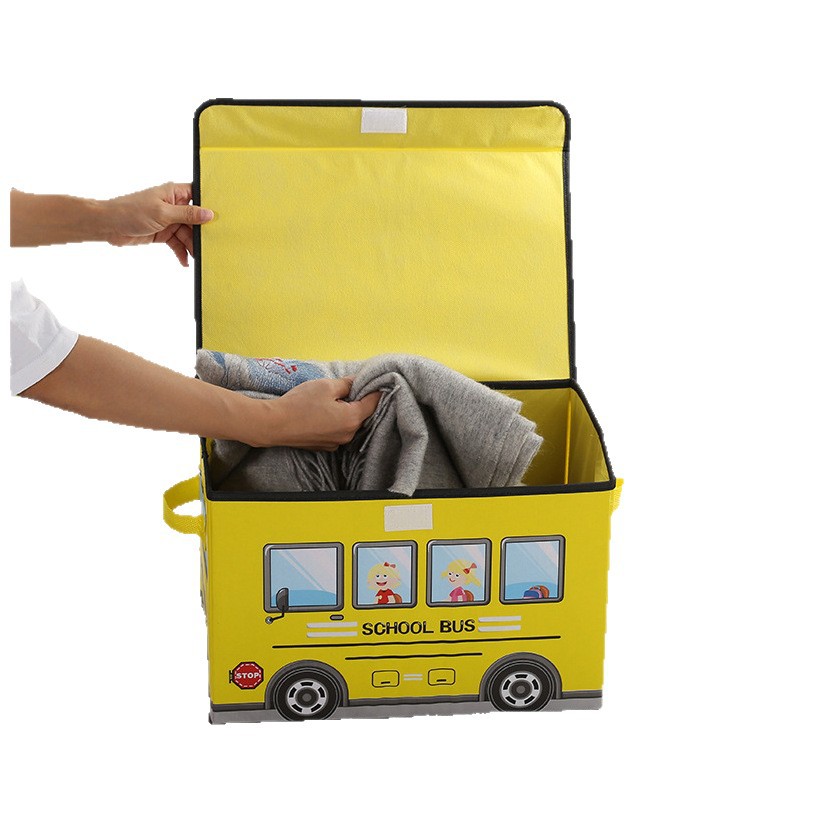 Wholesale of multi-functional children's storage boxes, toy storage boxes, clothing organization boxes, and waterproof storage boxes with car patterns Item Picture