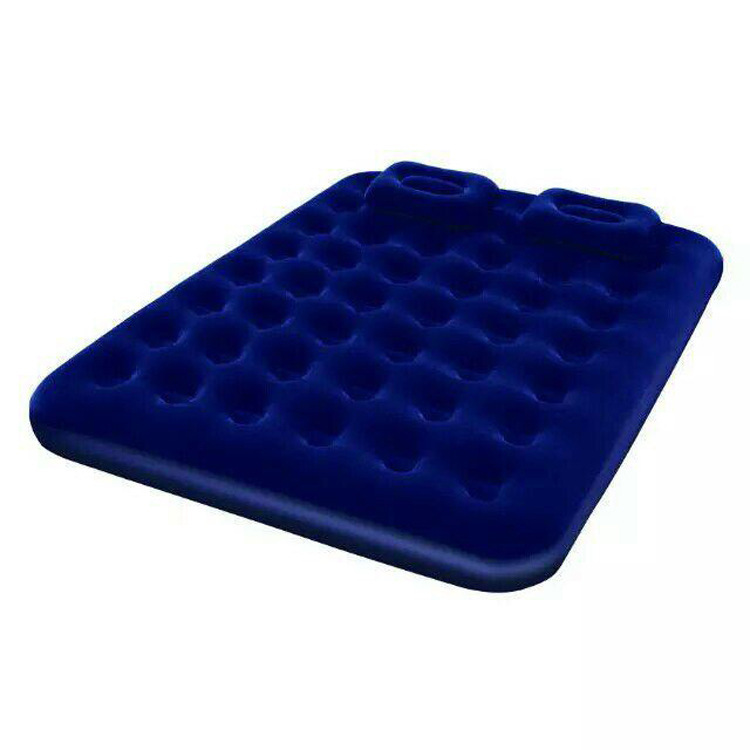 Outdoor single and double air mattress with thick flocking honeycomb structure household inflatable bed set Specification image