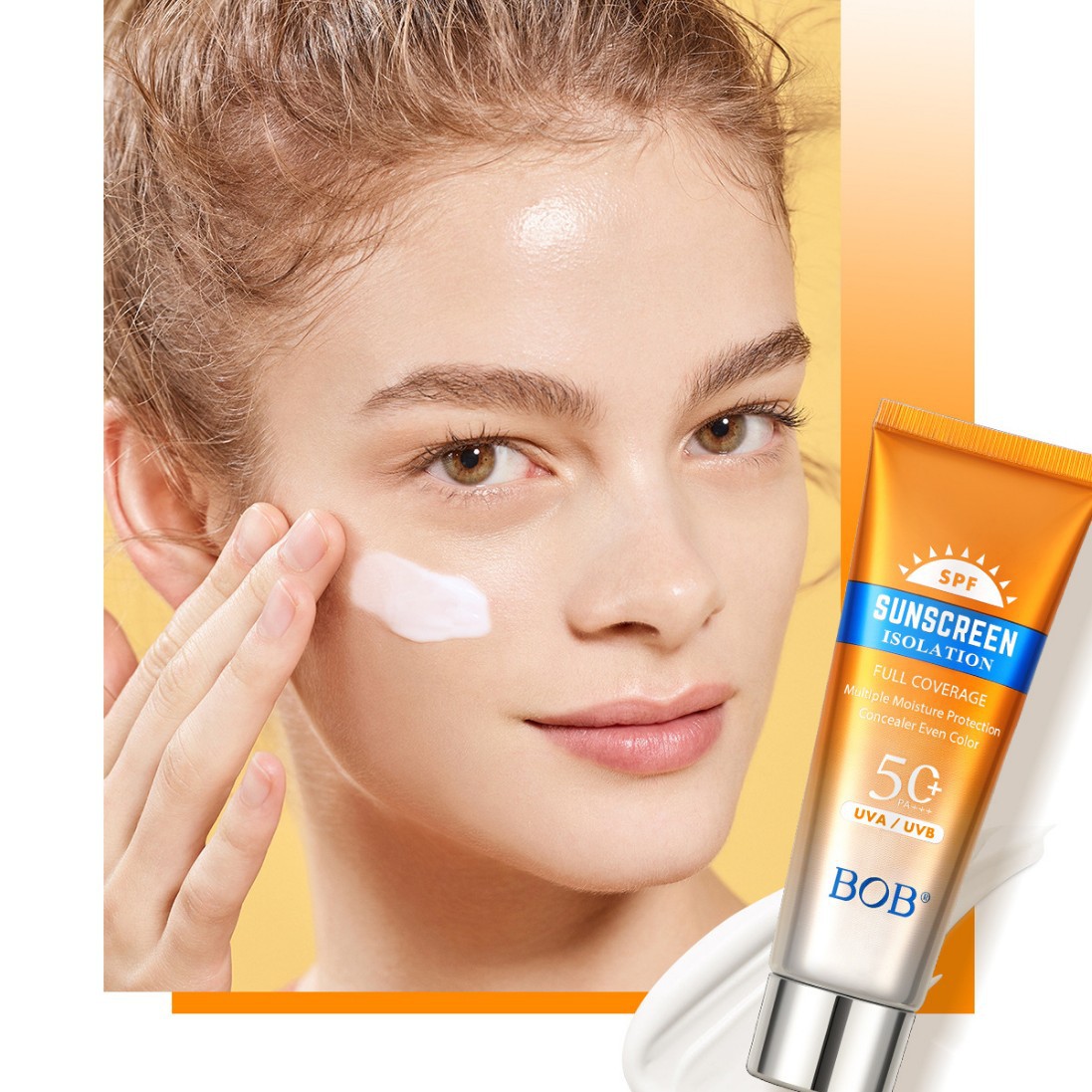 Cross-border bob sunscreen for facial isolation and UV protection details Picture