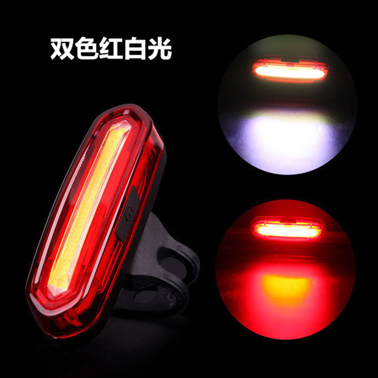 Bicycle taillights, USB charging bicycle lights, cycling equipment, bicycle lights, warning lights, factory direct sales Specification image