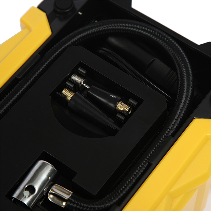 数显指针款电动车汽车轮胎充气泵便携式应急带灯轮胎车载充气泵细节图