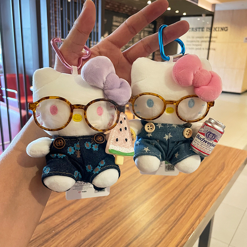 Authentic Kitty cat doll bag pendant decoration cartoon cute kt keychain hellokitty small pendant Specification image