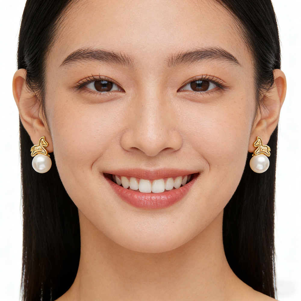 Hyacinth ligero lujo alto sentido perla aretes mujer en vivo burst square round face aretes único hermoso de inmediato rico auriculares 6 pares paquete correo details Picture
