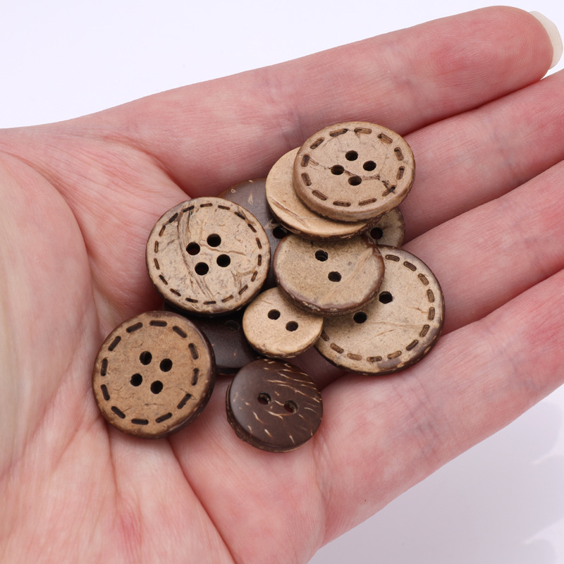 天然椰子扣椰子扣手工编织饰品DIY材料包休闲包包配件装饰品细节图