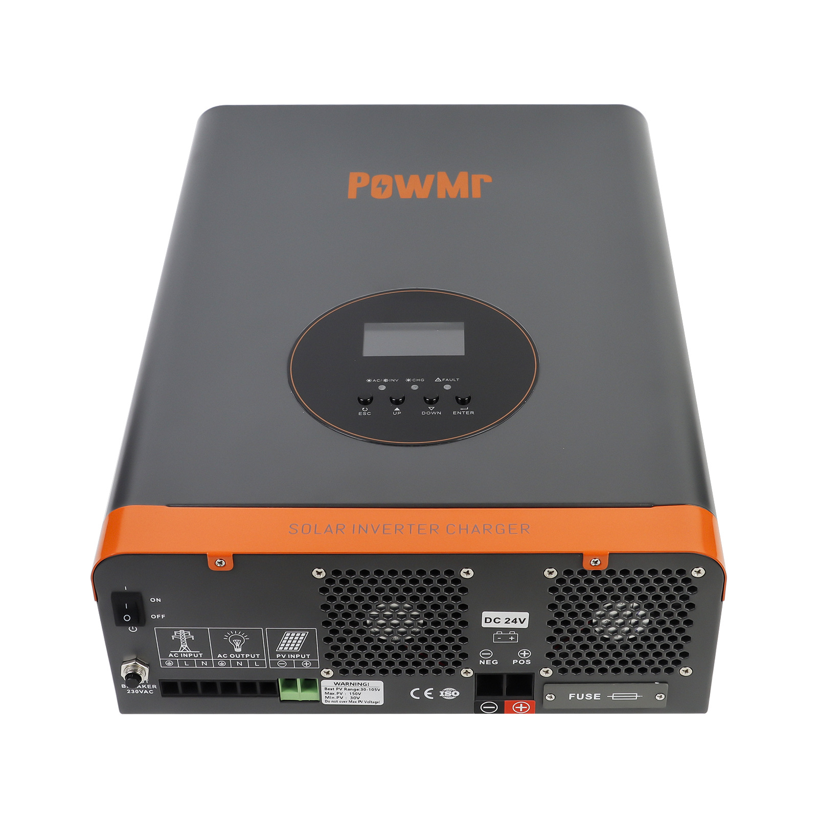 PowMr3KW5KW industrial frequency machine reverse control integrated machine 230V pure sine wave solar off-grid inverter cross-border Specification image