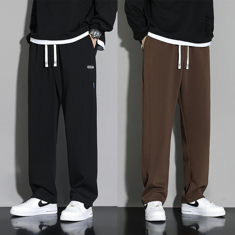 Men's autumn loose sportswear pants, trendy casual pants, men's vertical sweatpants with a sense of drape, men's sportswear pants, men's long pants