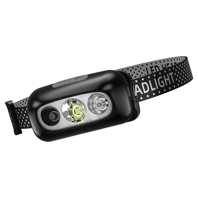 Ultra-bright headlamp, long-lasting charging, head-mounted high-intensity sensor flashlight, led night fishing light, long-lasting lithium battery Item Picture