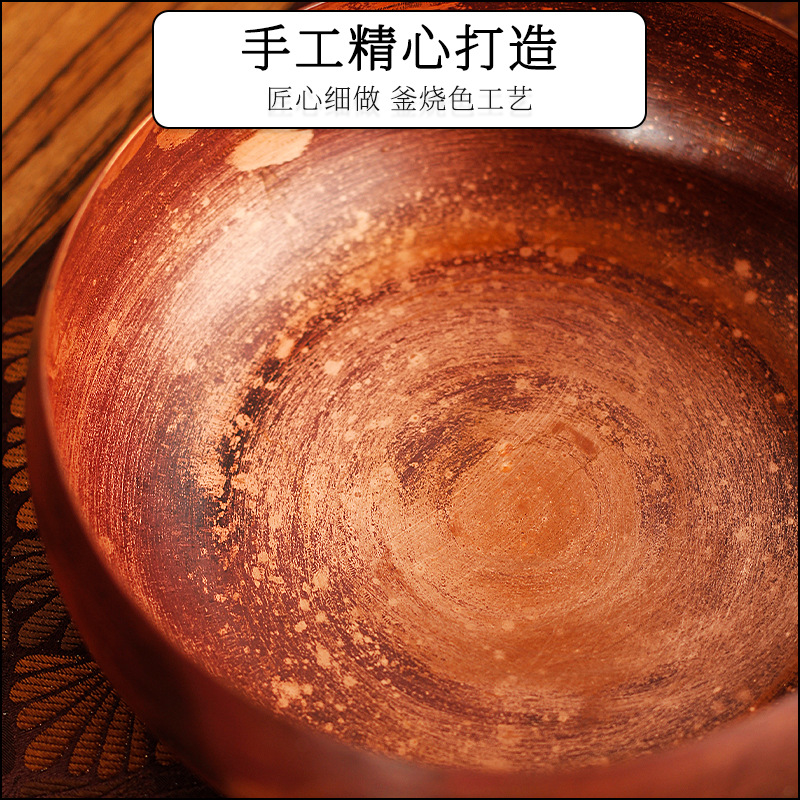 铜制锤纹茶洗铜茶洗细节图
