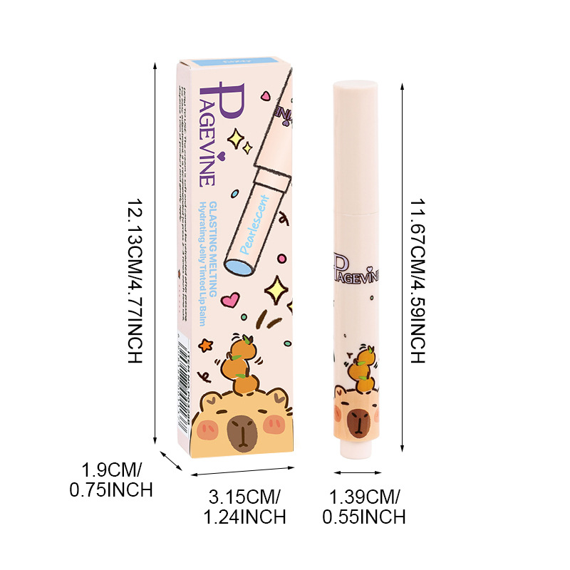 Cross-border Capibara Press Lipstick 6 pieces, new PAGEVINE Makeup Set, European and American long-lasting waterproof lipstick Item Picture
