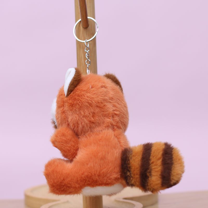 Cute plush toy figurines, cute little raccoon pendants, little squirrel bags, pendants, dolls, keychains, and stuffed dolls Specification image