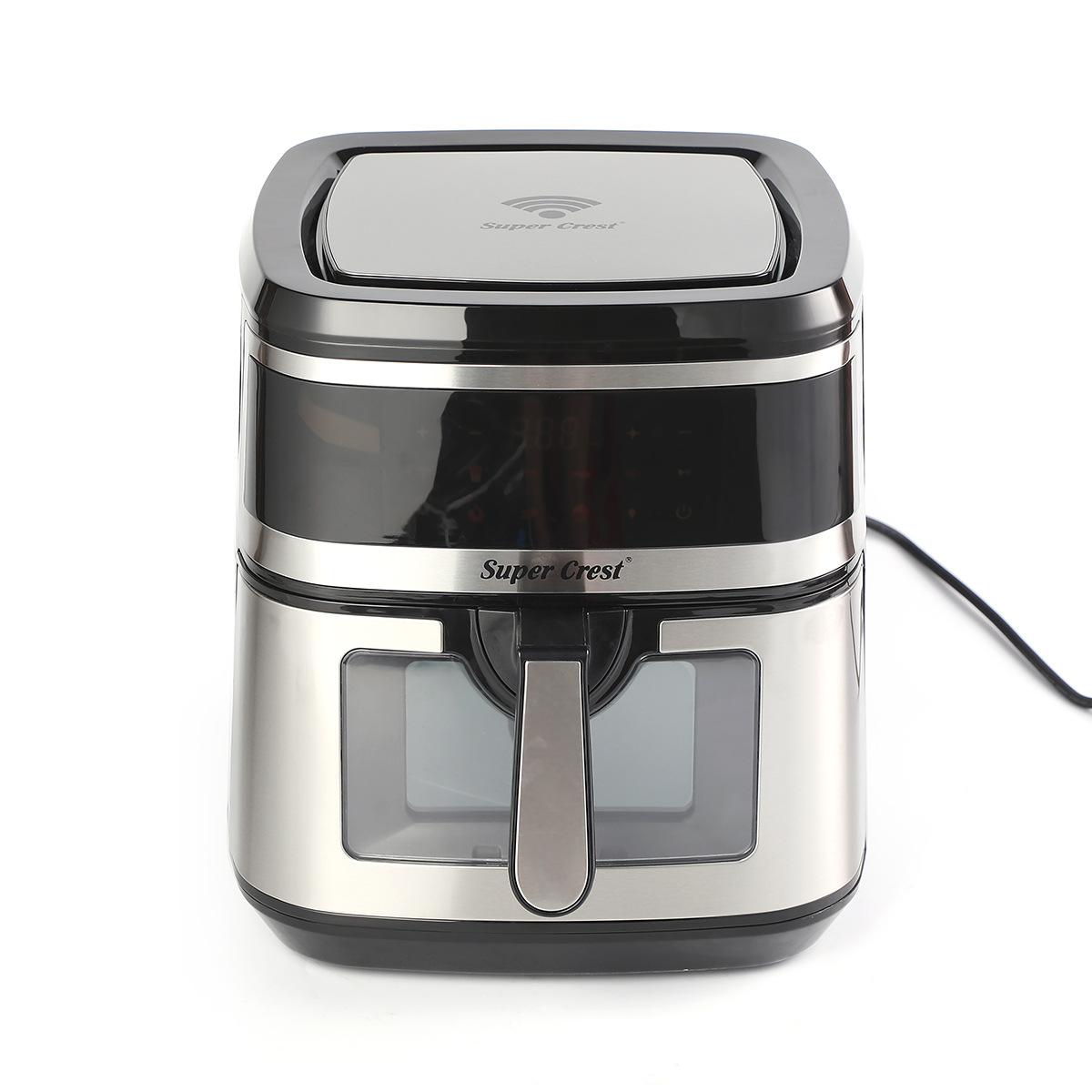 Super Crest Cross-border European standard WIFI function air fryer multi-functional touch control electric fryer with viewing window Item Picture