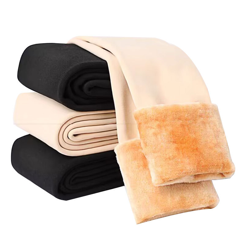 光腿袜神器加绒加厚打底裤秋冬一体裤仿锦纶女肉色保暖外穿连裤袜白底实物图