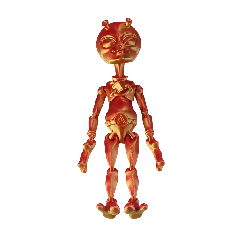 3D printed alien cross-border new alien figurine with movable joints, Halloween creative toy figurine Item Picture