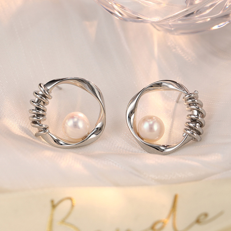 饰品/耳饰/耳环/锆石微镶毛坯耳环/锆石耳饰细节图