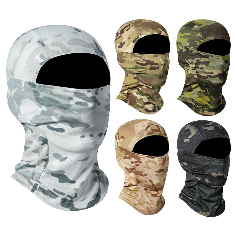 Camouflage headgear style dust-proof and warm winter version