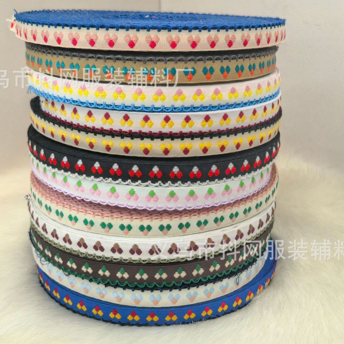 1.2cm orfebrería jacquard estilo étnico bordado cinta de tejido adornos para el pelo tocados bolsa banda lateral espectáculos accesorios de vestuario