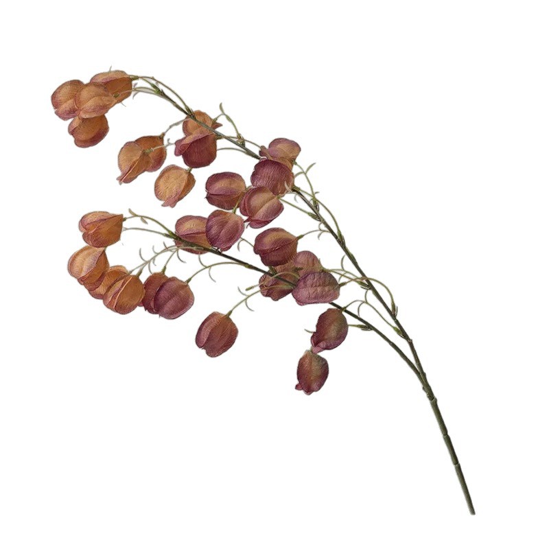 仿真花DIY发饰配件/假花/5朵塑膠花/仿真花/假花批发白底实物图