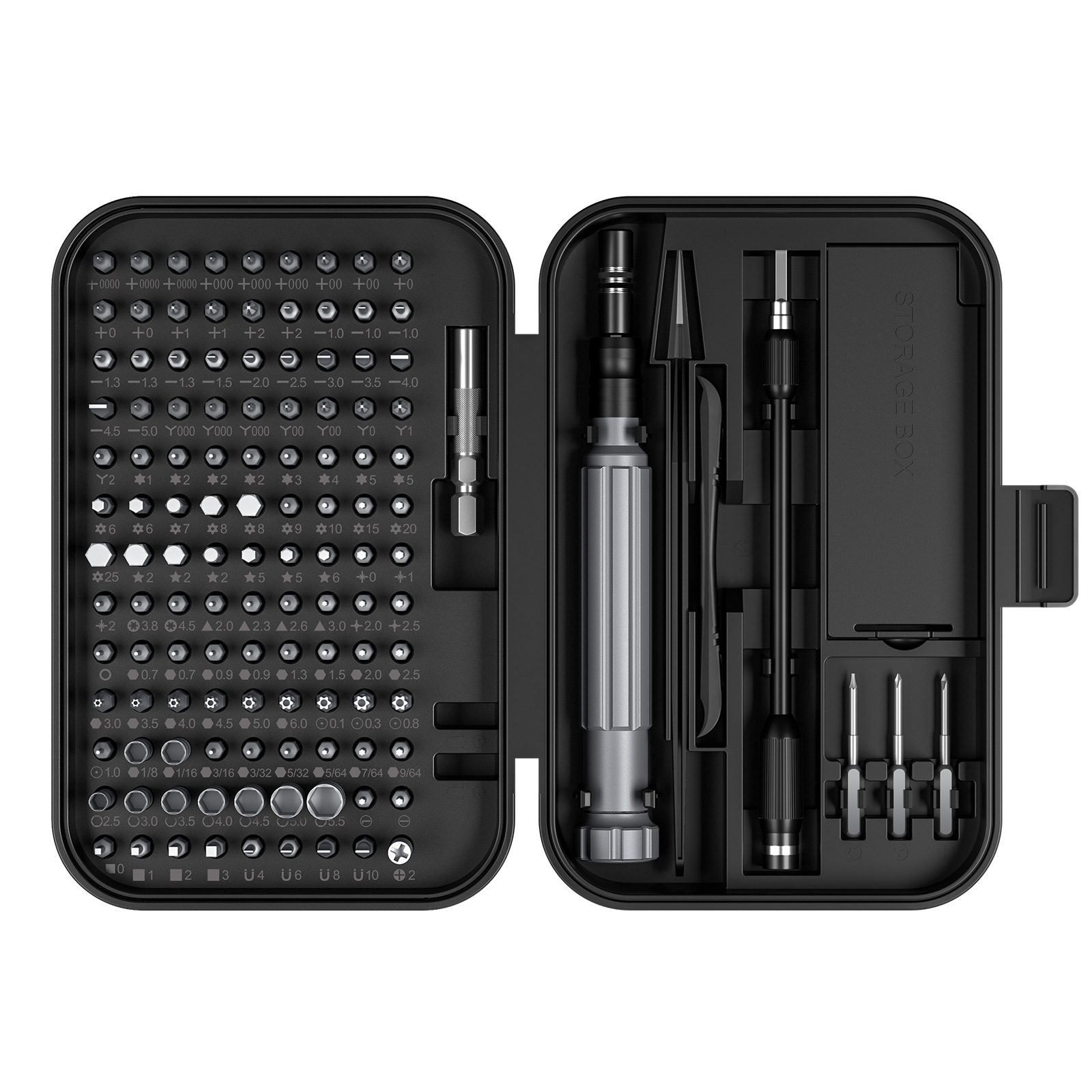 150-in-1 screwdriver set, hardware tools, multi-functional metal handle screwdriver, mobile phone disassembly and repair tools Item Picture