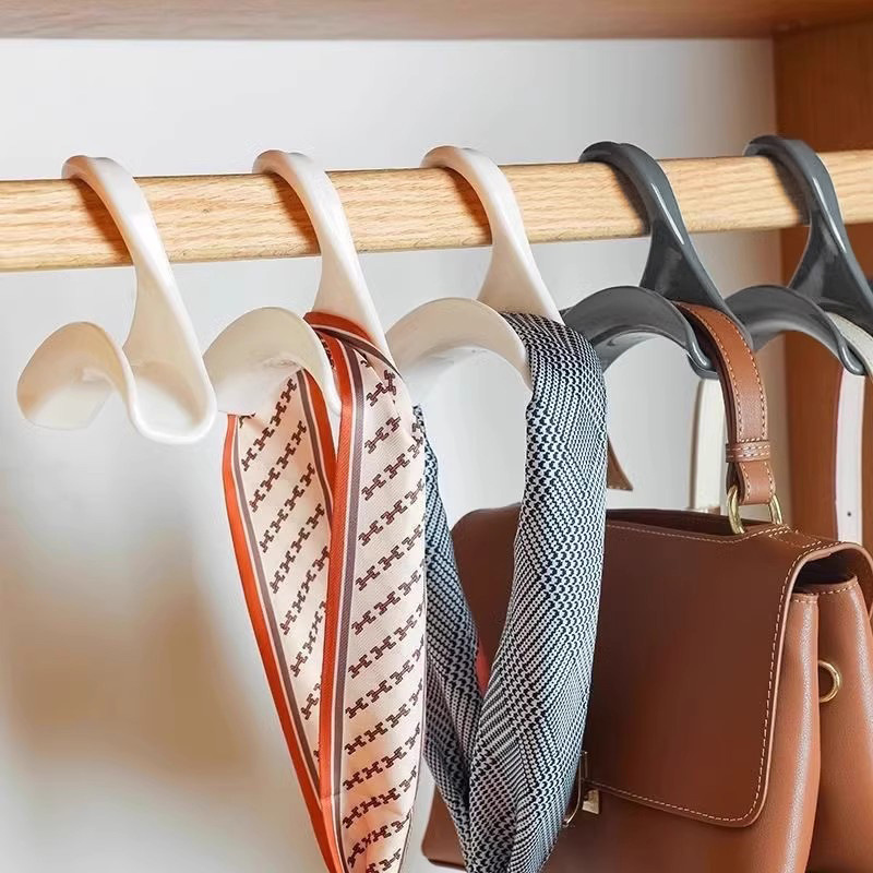 Bag hooks, handbag arched hooks, wardrobe bag hanging rack, tie scarf hanging buckle, scarf rack, wardrobe storage rack