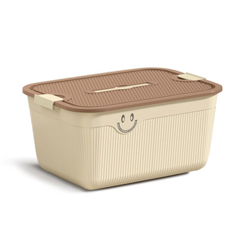 Hand-held covered storage box, home clothing organization box, snack and sundries storage basket, children's toy organization and storage box Item Picture