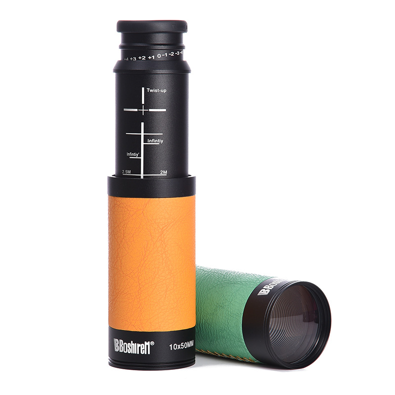 10X50 large glasses pirate monocular telescope, high definition and high power colorful telescope, children's toy telescope Specification image