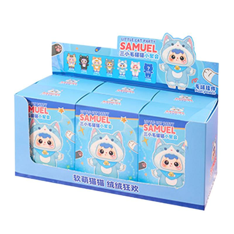 New plush toy Samuel cat party Cute blind box creative figurine for girls Item Picture