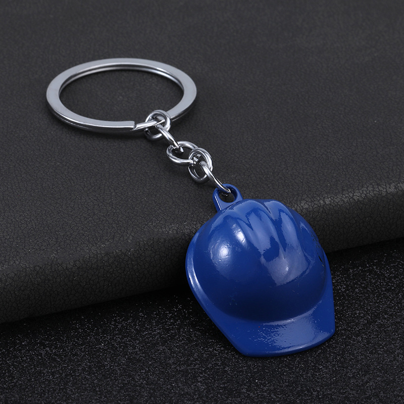 Cross-border best-selling safety helmets, keychains, creative and practical helmets, and new, unique and special department store promotional small gifts Specification image