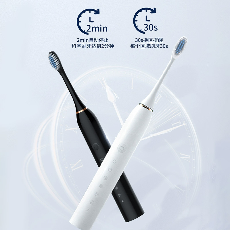 电动牙刷充电成人男女士细软毛学生党礼盒情侣款套装充电式声波细节图